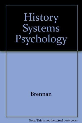 Stock image for History and Systems of Psychology for sale by Smith Family Bookstore Downtown