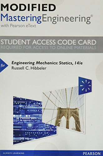 Beispielbild fr Modified Mastering Engineering with Pearson Etext -- Standalone Access Card -- For Engineering Mechanics: Statics zum Verkauf von One Planet Books