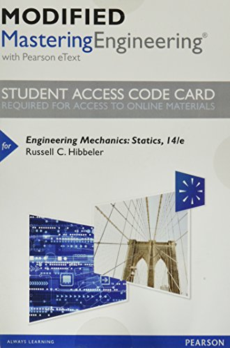 Stock image for Modified MasteringEngineering with Pearson eText -- Standalone Access Card -- for Engineering Mechanics: Statics for sale by Textbooks_Source