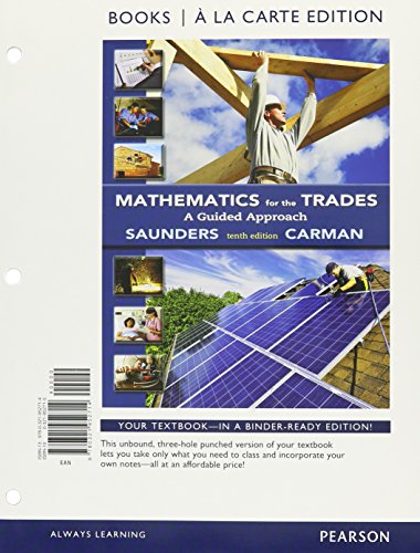 9780133934397: Mathematics for the Trades: A Guided Approach