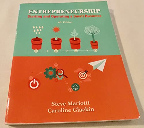 Imagen de archivo de Entrepreneurship: Starting and Operating A Small Business a la venta por HPB-Red