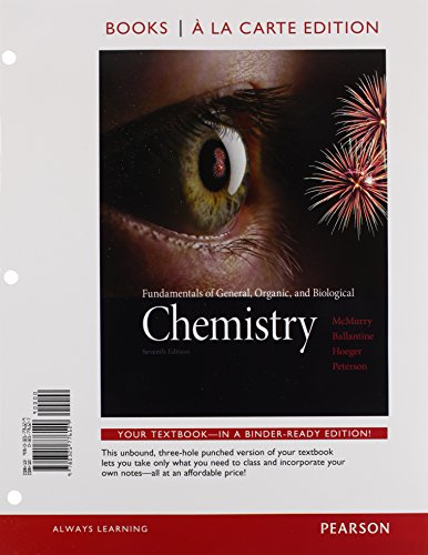 Stock image for Fundamentals of General, Organic, and Biological Chemistry, Books a la Carte Edition and Modified MasteringChemistry with Pearson eText & ValuePack Access Card (7th Edition) for sale by HPB-Red
