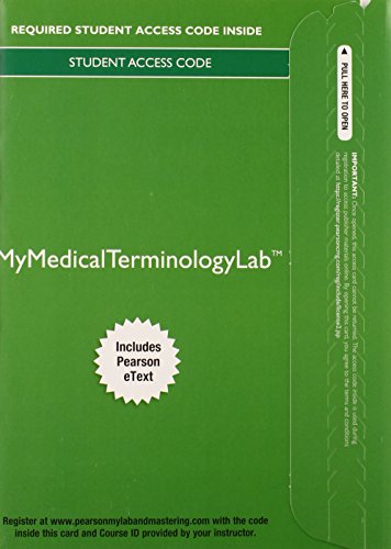 Stock image for MyMedicalTerminologyLab with Pearson etext - Access Card - Medical Terminology A Living Language for sale by Revaluation Books