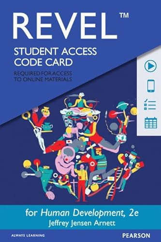 Stock image for Revel for Human Development: A Cultural Approach -- Access Card (2nd Edition) for sale by Textbooks_Source