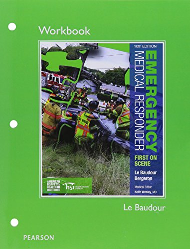 Beispielbild fr Workbook for Emergency Medical Responder: First on Scene zum Verkauf von ThriftBooks-Dallas