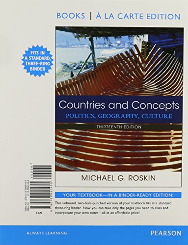 Stock image for Countries and Concepts: Politics, Geography, Culture, 13th Edition for sale by HPB-Red