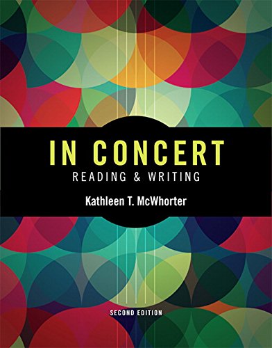 Stock image for In Concert : Reading and Writing for sale by Better World Books