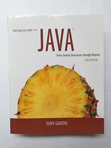 9780133957051: Starting Out with Java: From Control Structures through Objects