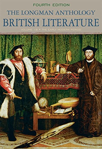 Beispielbild fr Longman Anthology of British Literature, The, Volume 1B, The Early Modern Period Plus MyLab Literature -- Access Card Package (4th Edition) zum Verkauf von Iridium_Books