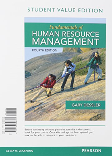 Stock image for Fundamentals of Human Resource Management, Student Value Edition Plus MyLab Management with Pearson eText -- Access Card Package (4th Edition) for sale by HPB-Red