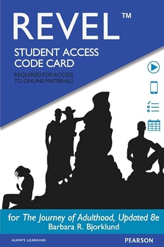 Imagen de archivo de Revel for Journey of Adulthood, Updated Edition -- Access Card a la venta por Textbooks_Source