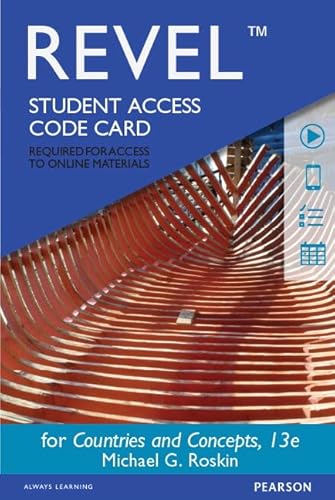 Stock image for Revel for Countries and Concepts: Politics, Geography, Culture -- Access Card for sale by Textbooks_Source