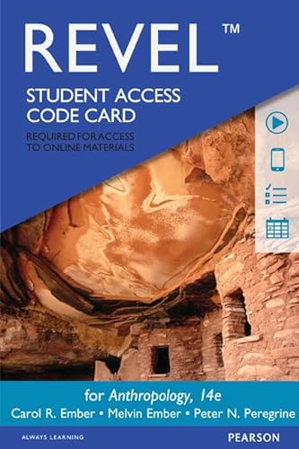 Beispielbild fr Revel for Anthropology -- Access Card (14th Edition) zum Verkauf von HPB-Red