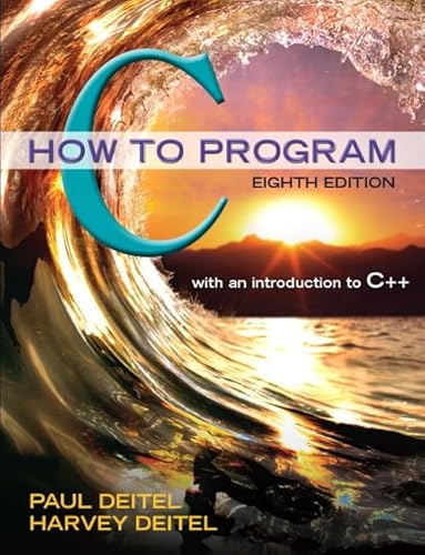 Immagine dell'editore per How to Program C: With an Introduction to C++ venduto da Revaluation Books