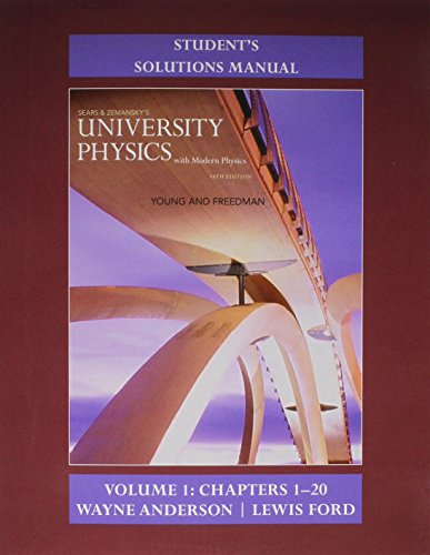 Stock image for Student's Solution Manual for University Physics with Modern Physics Volume 1 (Chs. 1-20) for sale by Better World Books