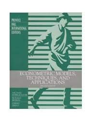 Stock image for Econometric Models, Techniques, and Applications for sale by Cambridge Rare Books