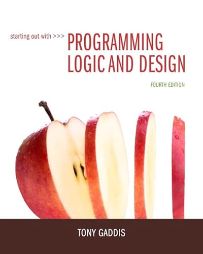 Beispielbild fr Starting Out with Programming Logic and Design (4th Edition) zum Verkauf von SecondSale