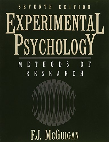 Beispielbild fr Experimental Psychology Methods of Research zum Verkauf von Better World Books