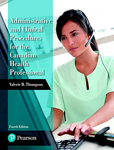 Beispielbild fr Administrative and Clinical Procedures for the Canadian Health Professional zum Verkauf von ThriftBooks-Atlanta