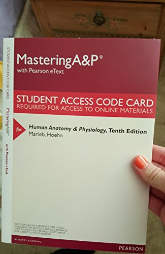 Stock image for MasteringAP with Pearson eText -- ValuePack Access Card -- for Human Anatomy Physiology for sale by GoldenWavesOfBooks