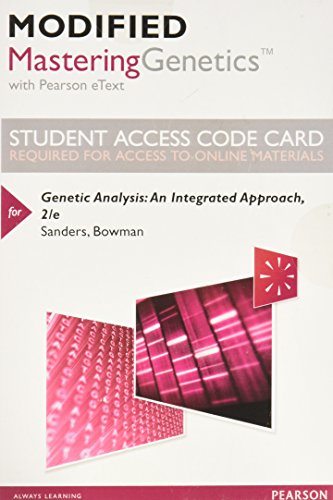 Imagen de archivo de Modified Mastering Genetics with Pearson eText -- Standalone Access Card -- for Genetic Analysis: An Integrated Approach (2nd Edition) a la venta por A Team Books