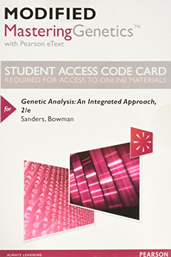 Stock image for Modified Mastering Genetics with Pearson eText -- Standalone Access Card -- for Genetic Analysis: An Integrated Approach (2nd Edition) for sale by A Team Books