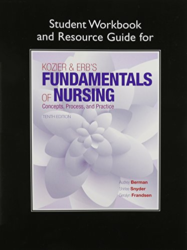 Beispielbild fr Student Workbook and Resource Guide for Kozier & Erb's Fundamentals of Nursing zum Verkauf von BooksRun