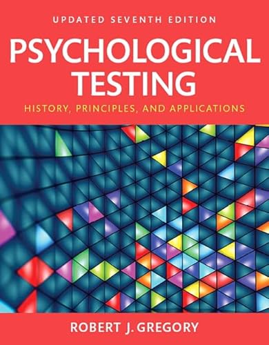 Imagen de archivo de Psychological Testing: History, Principles, and Applications, Updated Edition a la venta por Big Bill's Books