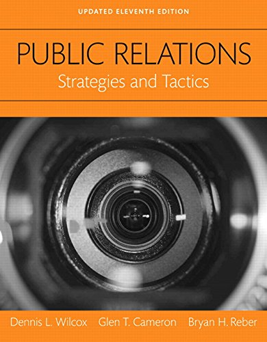 Beispielbild fr Public Relations: Strategies and Tactics, Updated Edition--Books a la Carte INSTRUCTOR'S REVIEW COPY zum Verkauf von West With The Night