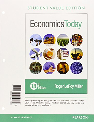 Imagen de archivo de Economics Today, Student Value Edition Plus MyLab Economics with a la venta por Hawking Books