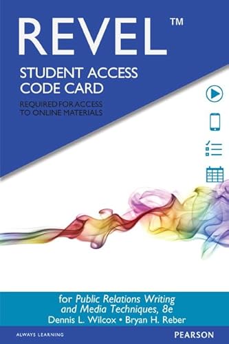 Stock image for Public Relations Writing and Media Techniques -- Revel Access Code for sale by Textbooks_Source