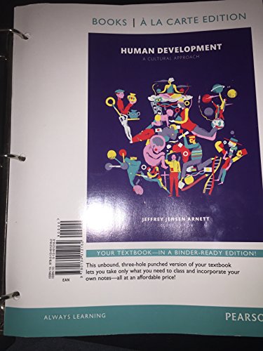 9780134012162: Human Development: A Cultural Approach, Books a La Carte Edition