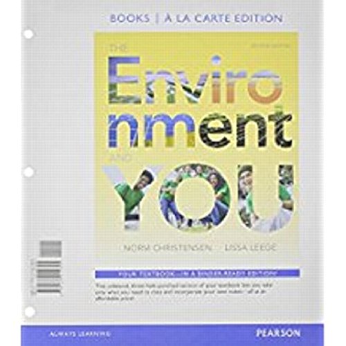 Imagen de archivo de Environment and You, The, Books a la Carte Edition (2nd Edition) a la venta por BooksRun