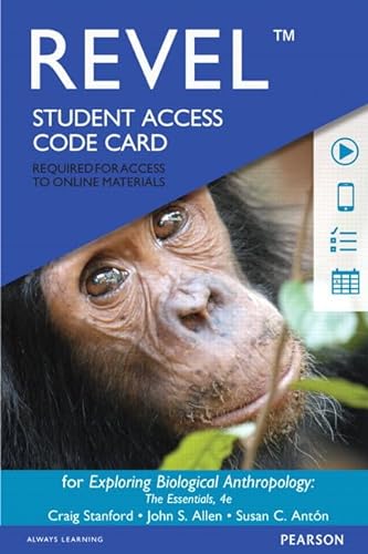 Stock image for Exploring Biological Anthropology Revel Access Code: The Essentials for sale by Revaluation Books