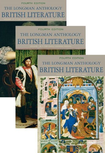 Beispielbild fr Longman Anthology of British Literature, The, Volumes 1A, 1B, and 1C, Plus MyLab Literature -- Access Card Package (4th Edition) zum Verkauf von Iridium_Books