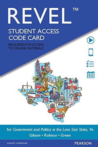 9780134017075: Government and Politics in the Lone Star State Revel Access Card