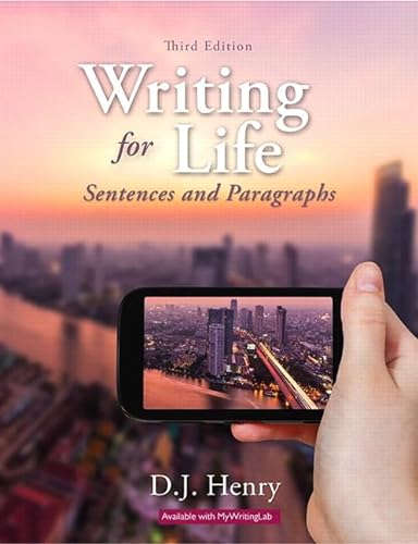 Beispielbild fr Writing for Life: Sentences and Paragraphs zum Verkauf von BooksRun