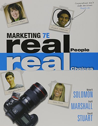 Imagen de archivo de Marketing : Real People, Real Choices and Interpretive a la venta por Better World Books