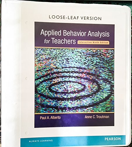 Beispielbild fr Applied Behavior Analysis for Teachers Interactive Ninth Edition, Enhanced Pearson eText with Loose-Leaf Version -- Access Card Package zum Verkauf von BooksRun