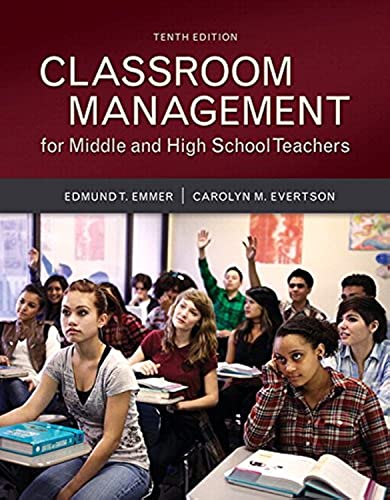 Imagen de archivo de Classroom Management for Middle and High School Teachers with MyLab Education with Enhanced Pearson eText, Loose-Leaf Version -- Access Card Package (10th Edition) (Myeducationlab) a la venta por SecondSale
