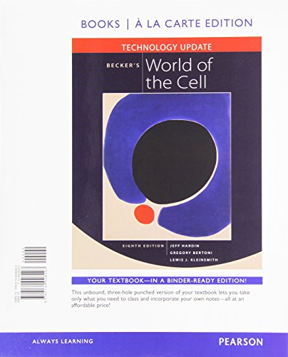 Imagen de archivo de Becker's World of the Cell Technology Update, Books a la Carte Edition (8th Edition) a la venta por HPB-Red