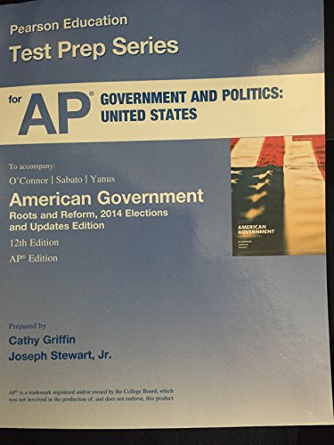 Beispielbild fr Pearson Education Test Prep Series for AP Government and Politics: United States to accomopany zum Verkauf von Walker Bookstore (Mark My Words LLC)