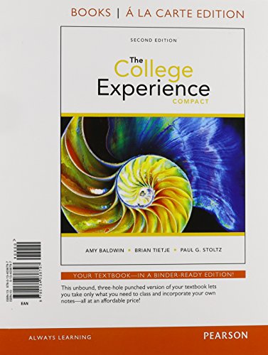 Stock image for College Experience Compact, The, Student Value Edition (2nd Edition) for sale by HPB-Red