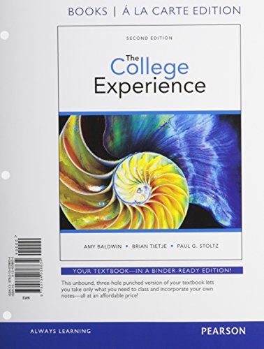 Imagen de archivo de College Experience, The, Student Value Edition (2nd Edition) a la venta por Irish Booksellers