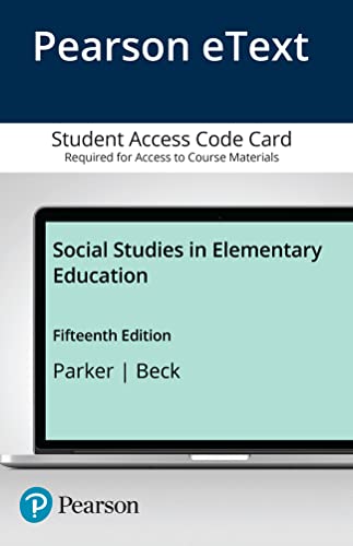 Imagen de archivo de Social Studies in Elementary Education -- Enhanced Pearson eText a la venta por Textbooks_Source