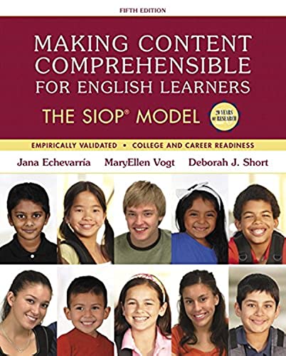 Imagen de archivo de Making Content Comprehensible for English Learners: The SIOP Model (SIOP Series) a la venta por Goodwill of Colorado