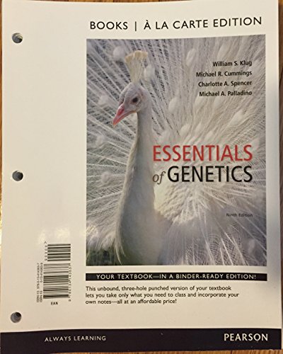 Beispielbild fr Essentials of Genetics zum Verkauf von ThriftBooks-Dallas