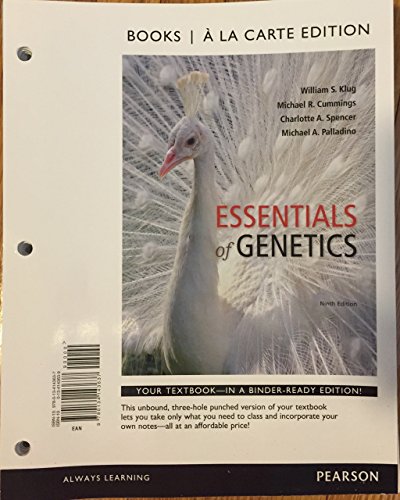 9780134047799: Essentials of Genetics (9th Edition) - Standalone book