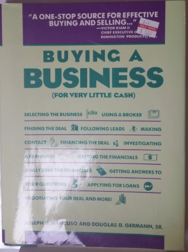 Beispielbild fr Buying a Business (with Very Little Cash) zum Verkauf von Better World Books