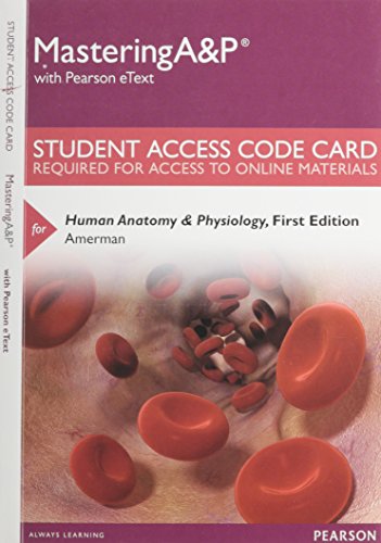 Imagen de archivo de Mastering A&p with Pearson Etext -- Standalone Access Card -- For Human Anatomy & Physiology a la venta por Wrigley Books